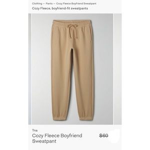 Tna Cozy Fleece Boyfriend Sweatpant